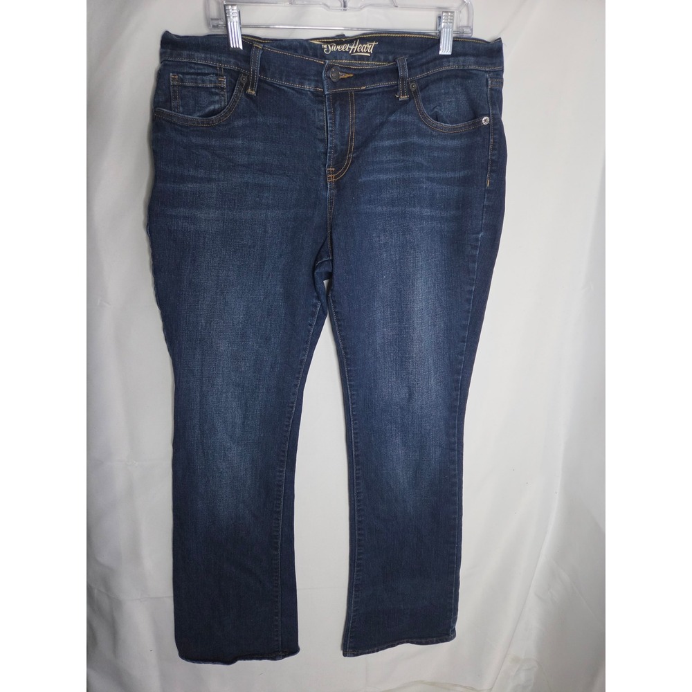 Old Navy The Sweetheart Jeans Womens  Blue Dark Wash Regular Mid Straight